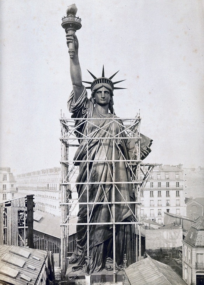 نتيجة بحث الصور عن بناء تمثال الحرية